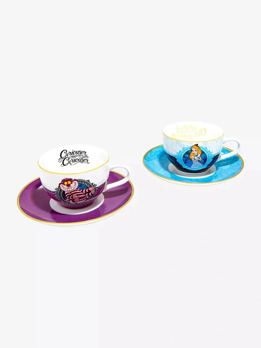 Disney Alice In Wonderland 4 piece Tea Cup Set